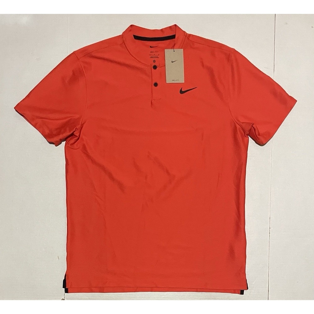 Nike Tour Blade Collar Polo Shirt Mens Medium Dri-FIT Golf Textured FJ7035-633